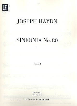 Sinfonie d-Moll Nr.80 Hob.I:80 fr Orchester Violine 2