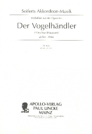 Der Vogelhndler fr Akkordeon