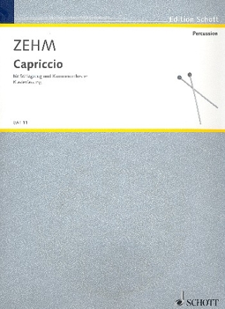 Capriccio fr Schlagzeug-Solo und Kammerorchester Klavierauszug mit Solostimme