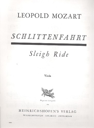 Schlittenfahrt fr Streicher, Trompete und Schlagwerk Viola