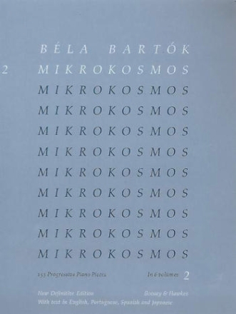 Mikrokosmos vol.2 (nos.37-66) for piano (en/sp/port/jap)