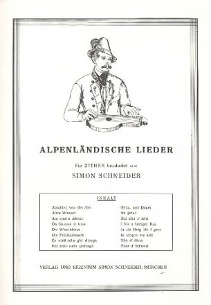 Alpenlndische Lieder fr Zither