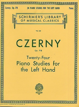 24 PIANO STUDIES FOR THE LEFT HAND OP.718 SCHARFENBERG, WM.,  ED