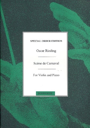 Scene de Carnaval for violin and piano