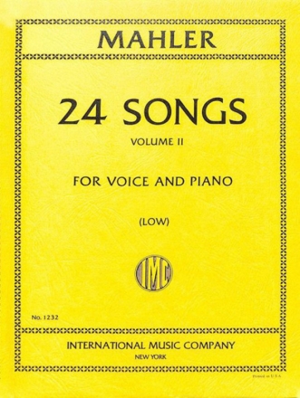 24 Songs Vol.2 for low voice and piano