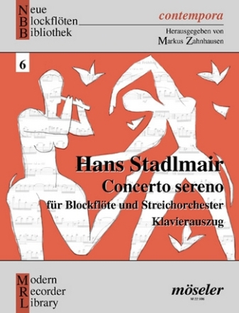 Concerto sereno fr Blockflte und Streichorchester Klavierauszug