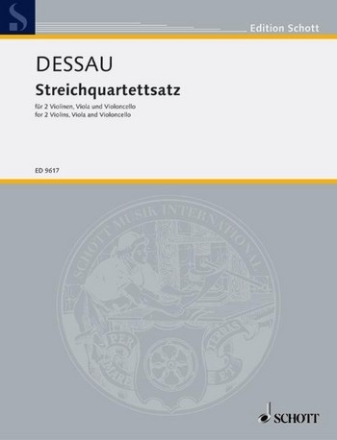 Streichquartettsatz fr Streichquartett Partitur und Stimmen