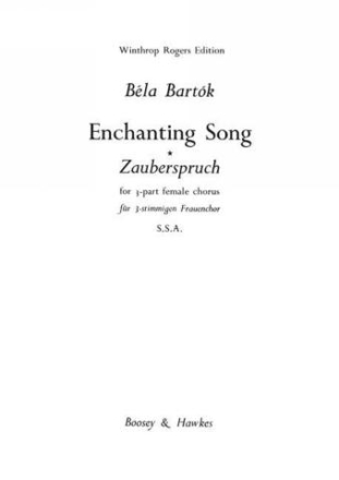 Zauberspruch fr Frauenchor (SSA) a cappella Chorpartitur