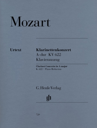 Konzert A-Dur KV622 fr Klarinette und Orchester fr Klarinette und Klavier