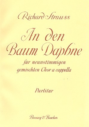 Daphne op. 82 fr gemischter Chor (9 Stimmen) a cappella Chorpartitur