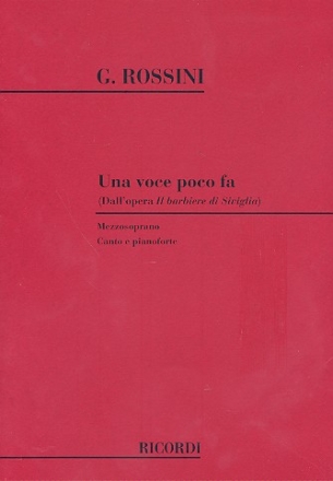 Una voce poco fa per mezzo soprano e pianoforte