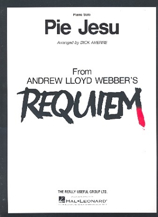 Pie Jesu: for piano solo from Requiem