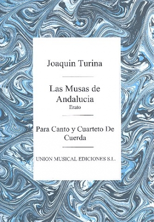 Las musas de Andalucia per canto, 2 violins, viola y violoncello,  partitura y parte