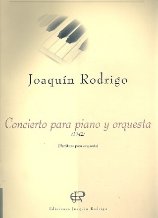 Concierto para piano y orquesta partitura