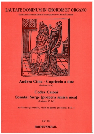 Capriccio  due (Cima) und Sonata: Surge (propera amica mea) fr Violine (Cornetto), Viola da gamba (Pos) und Bc Partitur und Stimmen