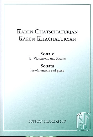 Sonate fr Violoncello und Klavier