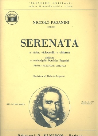 Serenata per viola, violoncello e chitarra parti