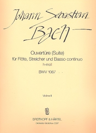 Ouvertre h-Moll Nr.2 BWV1067 fr Flte und Streichorchester Violine 2