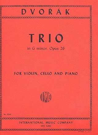 Trio g Minor op.26 for violin, violoncello and piano score and parts