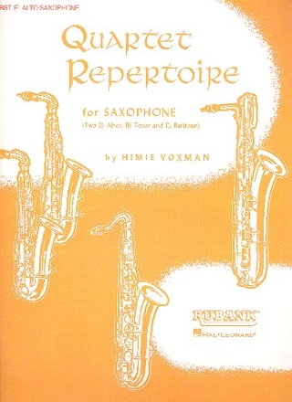 Quartet Repertoire for 4 saxophones (AATB) Alto saxophone 1