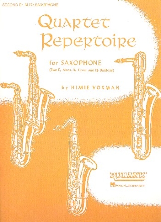 Quartet Repertoire for 4 saxophones (AATB) Alto saxophone 2