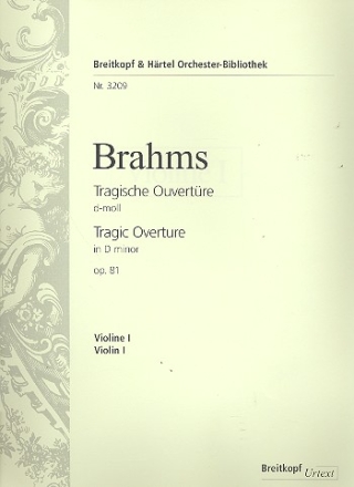 Tragische Ouvertre d-Moll op.81 fr Orchester Violine 1