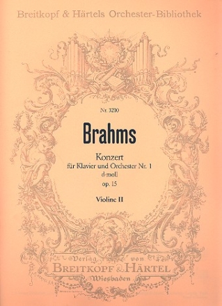 Konzert d-Moll Nr.1 op.15 fr Klavier und Orchester Violine 2