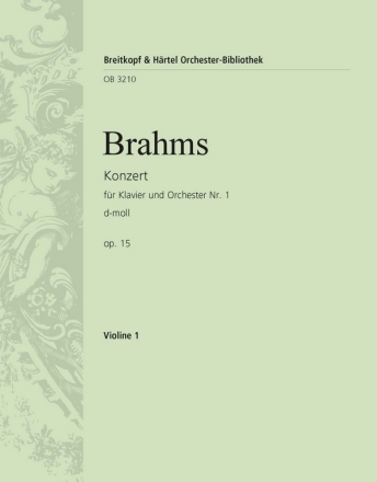 Konzert d-Moll Nr.1 op.15 fr Klavier und Orchester Violine 1