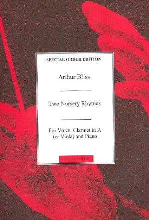 2 nursery Rhymes for voice,  clarinet in a and piano