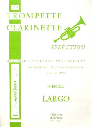 Largo pour trompette (clarinette) et piano