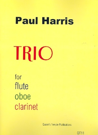 Trio for flute, oboe and clarinet score and parts