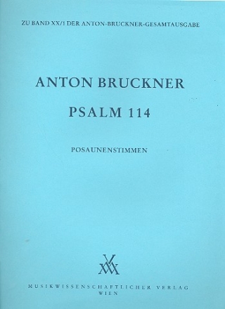 Psalm 114 fr gem Chor und 3 Posaunen (ATB) Stimmen