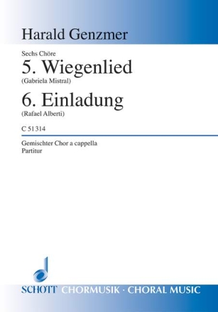 Sechs Chre GeWV 45 fr gemischten Chor (SATB) Chorpartitur