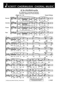 A la chiribirivuela fr gemischten Chor (SATB) mit Soli (SATB) Chorpartitur