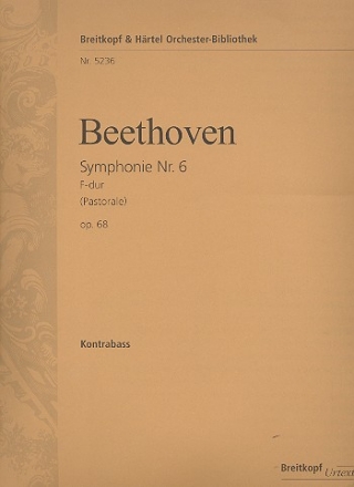 Sinfonie F-Dur Nr.6 op.68 fr Orchester Kontrabass