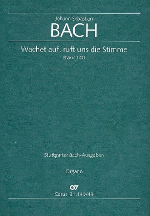 Wachet auf ruft uns die Stimme Kantate Nr.140, BWV140 Orgel