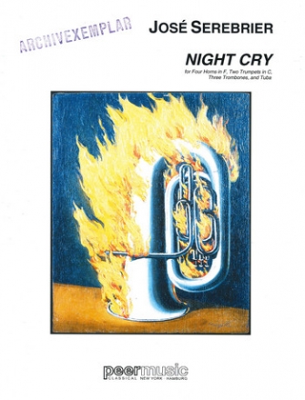 Night Cry for 4 horns in F, 2 trumpets, 3 trombones and tuba score and parts