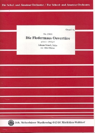 Die Fledermaus-Ouvertre fr variable Besetzung Partitur und Stimmen