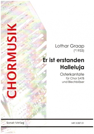 Er ist erstanden Halleluja fr gem Chor und 4 Blser (Orgel) Partitur