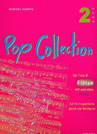 Pop Collection Band 2 fr 1-3 Flten (teilweise mit Klavier) Partitur und Stimmen