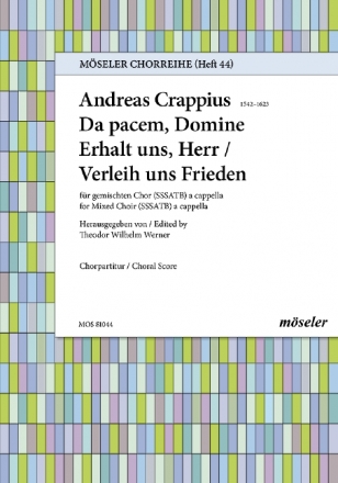 Erhalt uns Herr verleih uns Frieden fr gem Chor a cappella Singpartitur