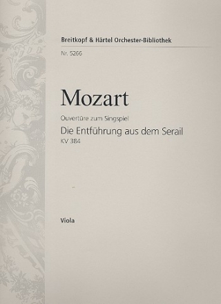 Die Entfhrung aus dem Serail - Ouvertre fr Orchester Viola