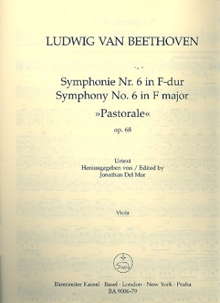 Sinfonie F-Dur Nr.6 op.68 fr Orchester Viola