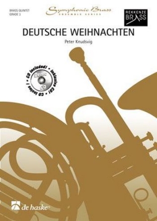 DEUTSCHE WEIHNACHTEN (+CD) FUER FUER 2 TROMPETEN, HORN, POSAUNE UND TUBA,  PARTITUR UND STIMMEN