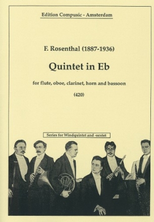 QUINTETT ES-DUR FUER FLOETE, OBOE, KLARINETTE, HORN UND FAGOTT,  PARTITUR UND STIMMEN