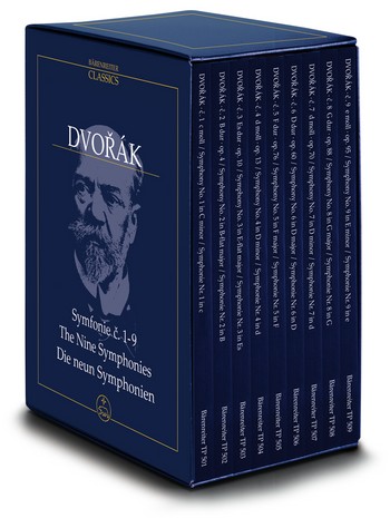 SINFONIEN NR.1-9 FUER ORCHESTER,  9 STUDIENPARTITUREN SONDERAUSGABE ZUM DVORAK-JAHR 2004