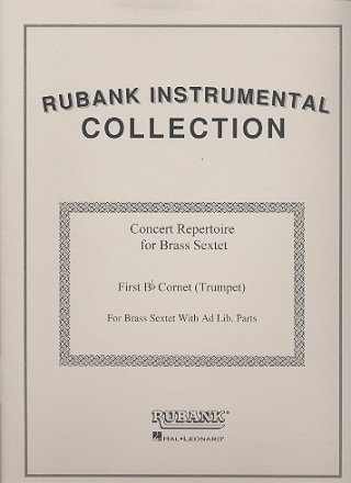 Concert Repertoire for brass sextet (brass choirs) Cornet (trumpet 1) in B