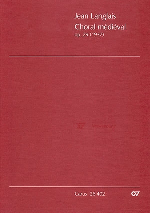 Choral medieval op.29 fr 3 Trompeten, 3 Posaunen und Orgel Partitur (Orgelstimme)