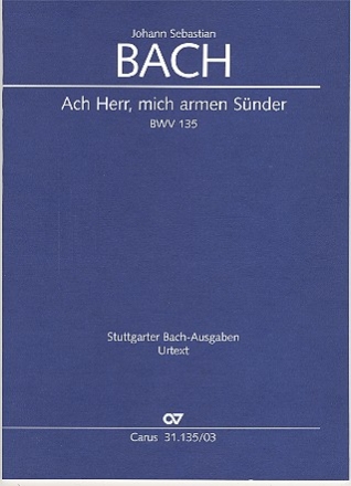 Ach Herr mich armen Snder Kantate Nr.135 BWV135 Klavierauszug (dt/en)