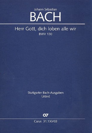 Herr Gott, dich loben alle wir Kantate Nr.130 BWV130 Klavierauszug (dt/en)